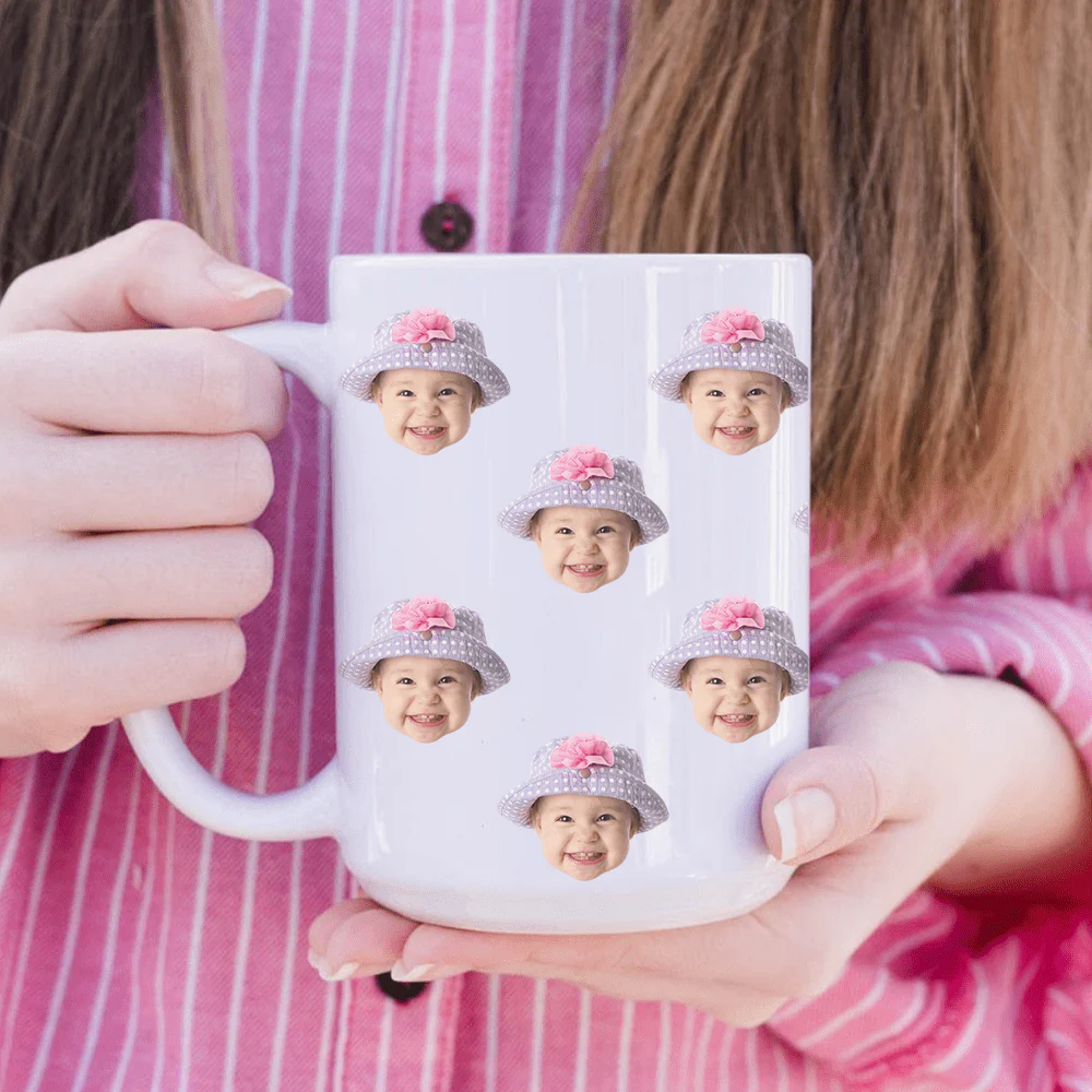 Custom Baby Face Photo Family Mug TA29 890579 - Image 2