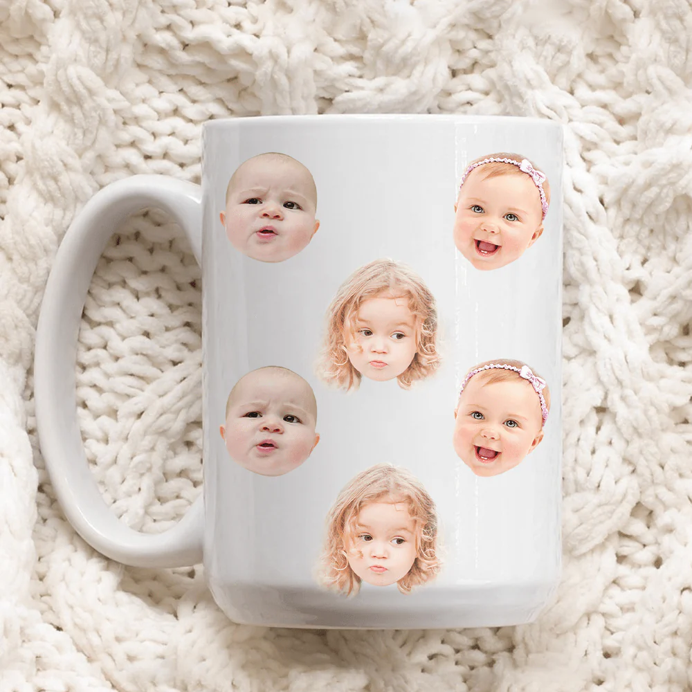 Custom Baby Face Photo Family Mug TA29 890579 - Image 3