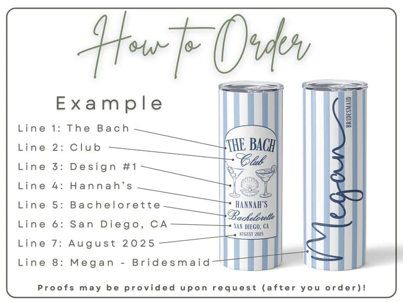Custom Bridesmaid Tumbler Bachelorette Party The Bach Club Bridesmaid Skinny Tumbler TH10 169685 - Image 6
