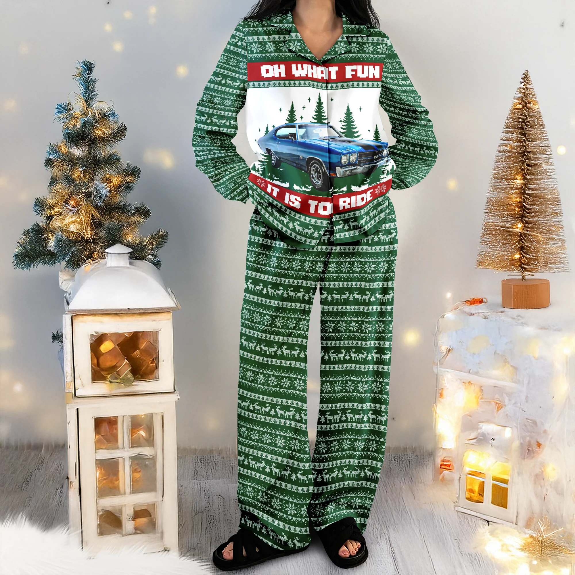 Custom Car Photo Oh What Fun It Is To Ride Pajamas TH10 896017 - Image 5
