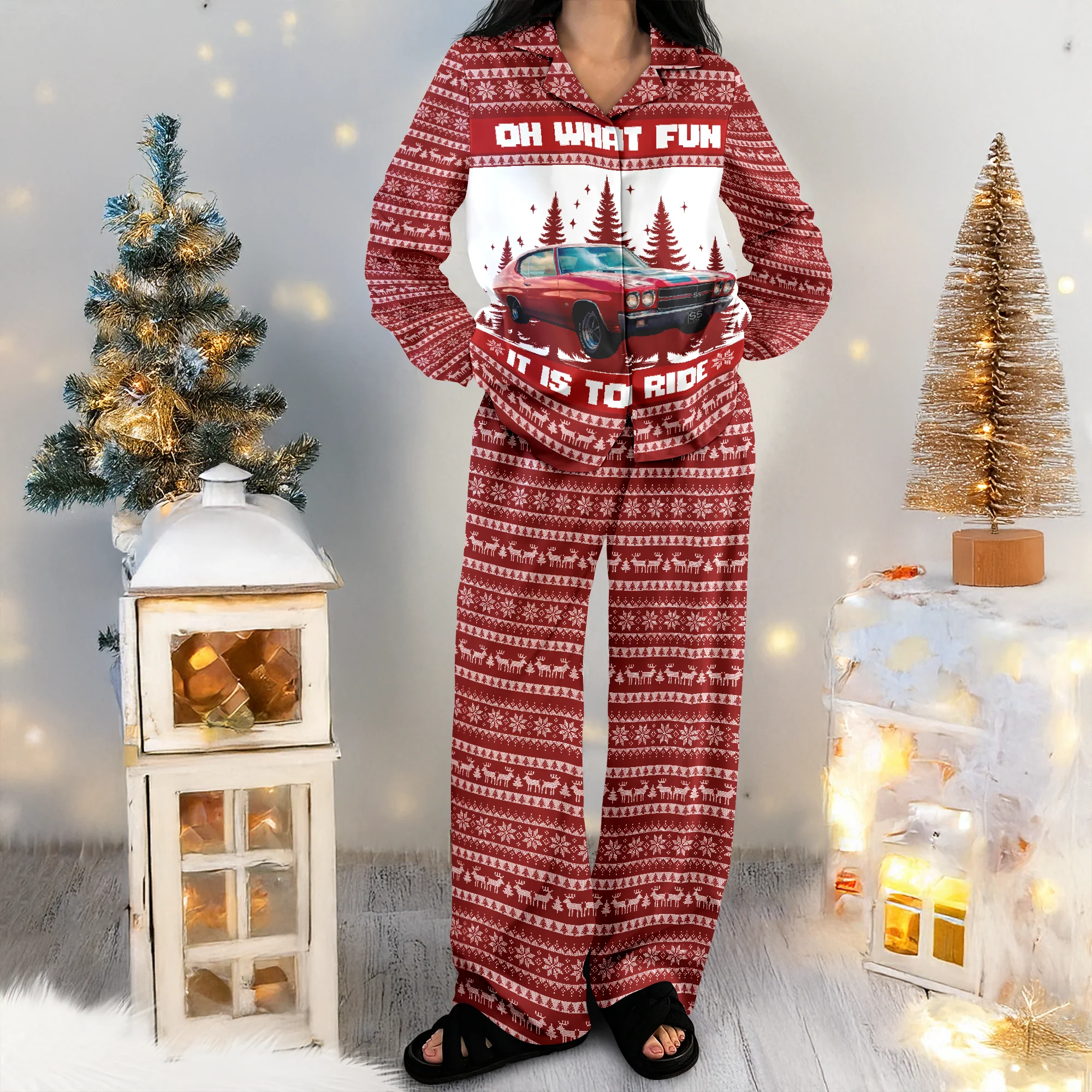 Custom Car Photo Oh What Fun It Is To Ride Pajamas TH10 896017 - Image 9