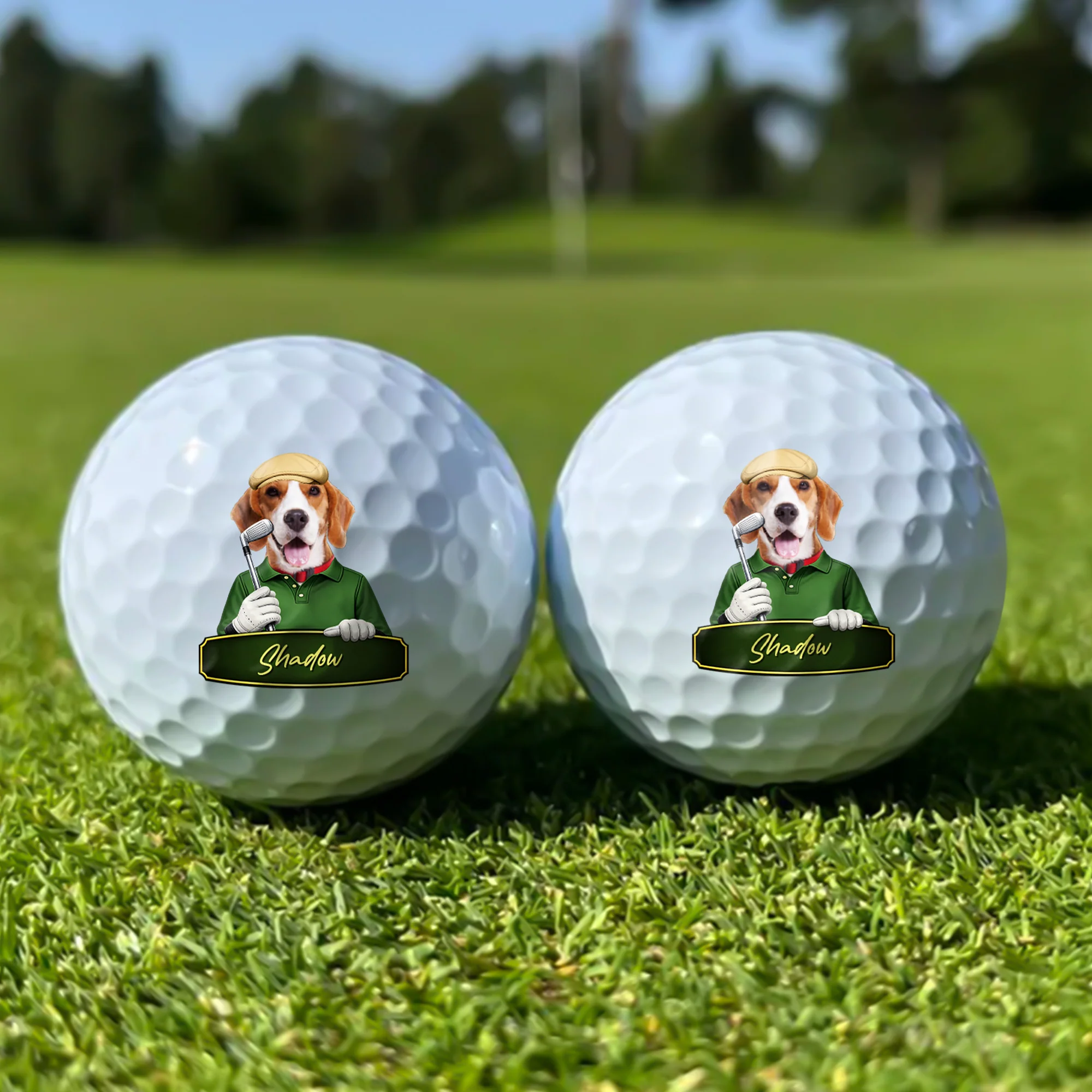 Custom Cute Cartoon Pet Character Photo With Name Golf Ball TH10 169781 - Image 4