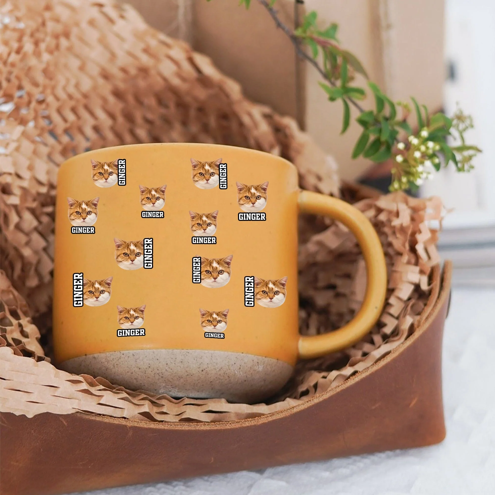 Custom Dog Cat Photo And Name Pottery Mug TH10 892159 - Image 2