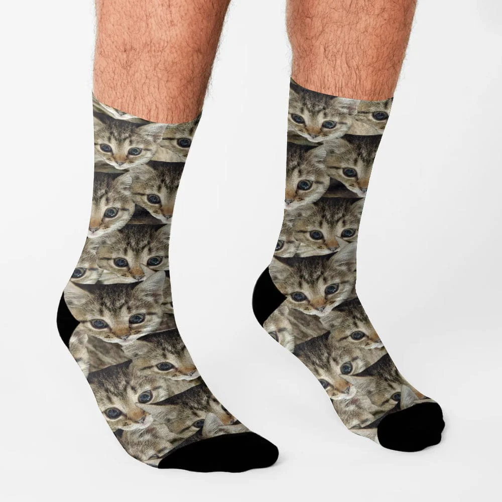 Custom Dog Cat Portrait Photo Sock N304 890225