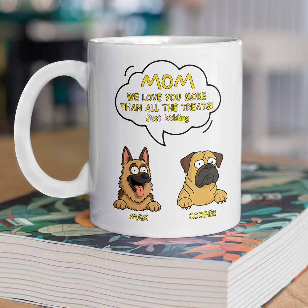Custom Dog Clipart Just Kidding For Dog Lover Mug TH10 892695 - Image 3