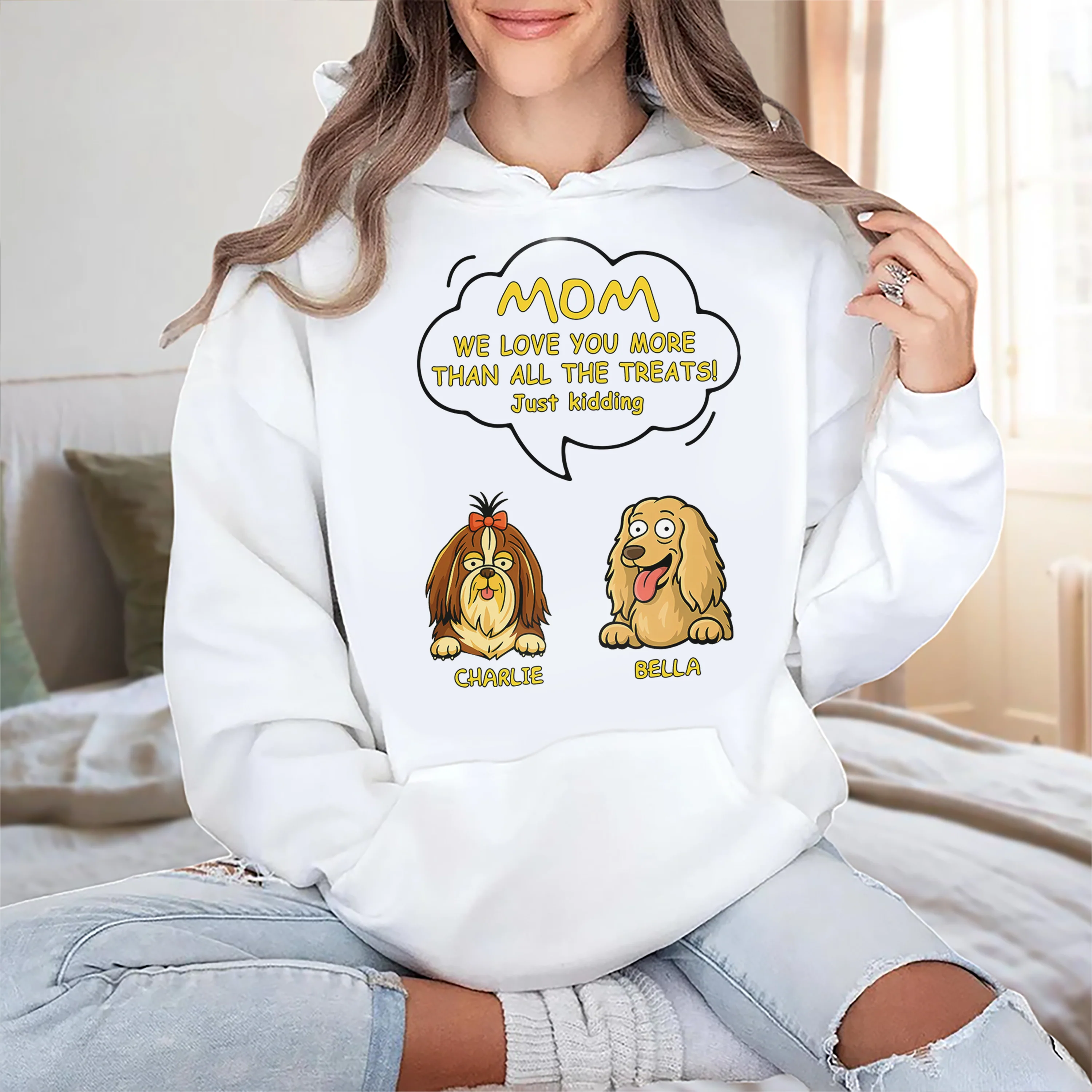 Custom Dog Clipart Just Kidding For Dog Lover Shirt TH10 892697 - Image 2