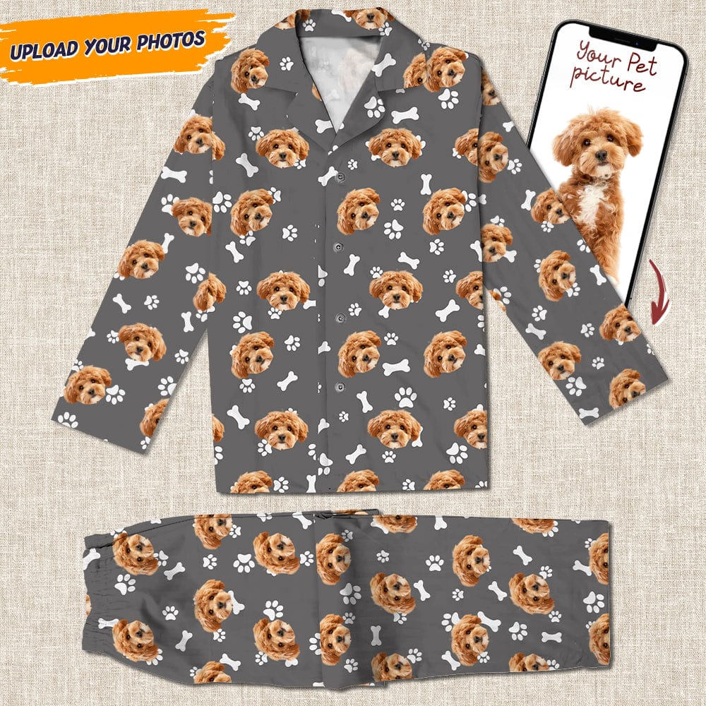 Custom Dog Face Photo With Colorful Background Pajamas HO82 T368 889957 - Image 4