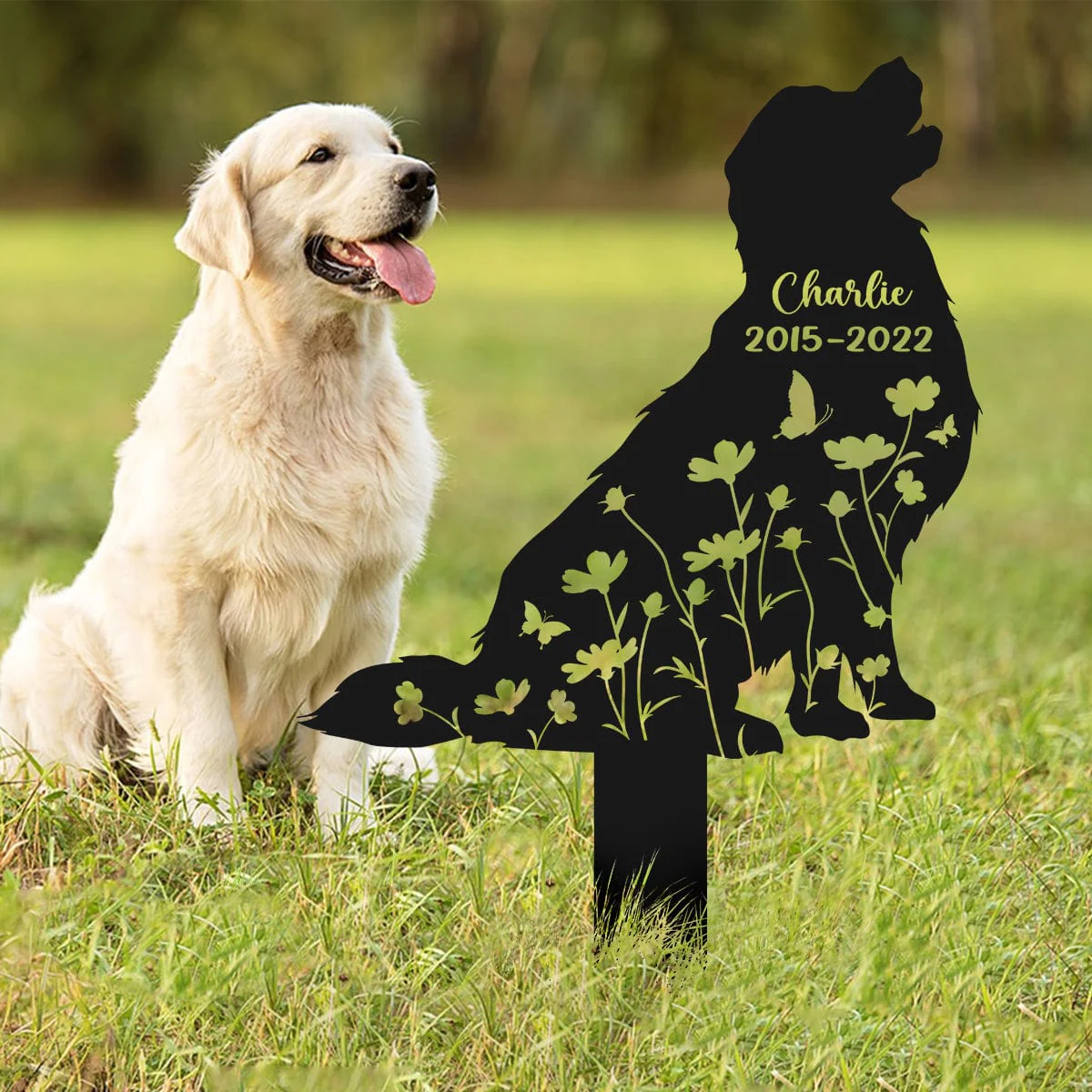 Custom Dog Name Memorial Garden Stake TH10 891539 - Image 2
