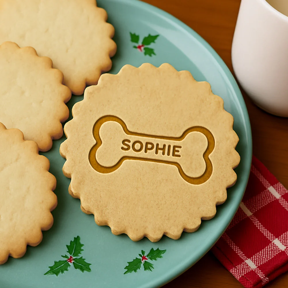 Custom Dog Name With Bone Cookie Stamp For Pet Lover TH10 898027 - Image 3