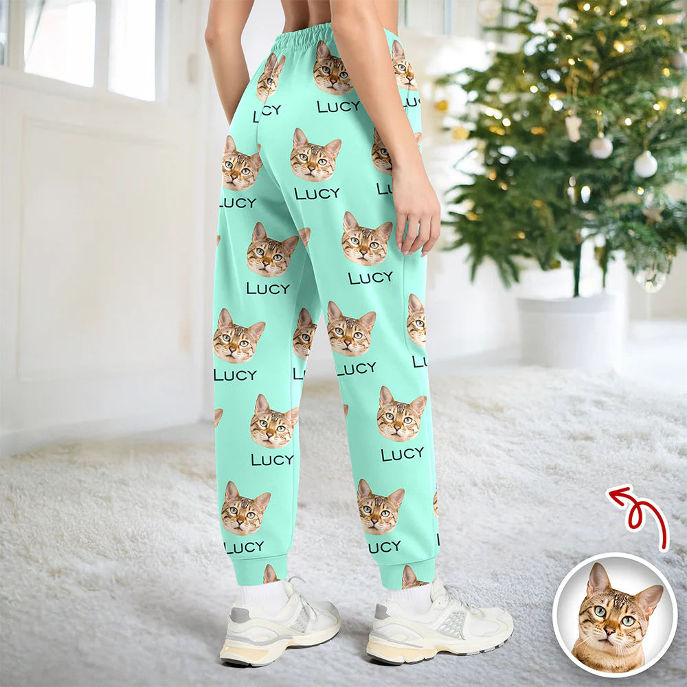 Custom Pet Portrait Pajama Pants – Personalized Dog/Cat/Person Photo & Name Gift TH10 894973 - Image 10