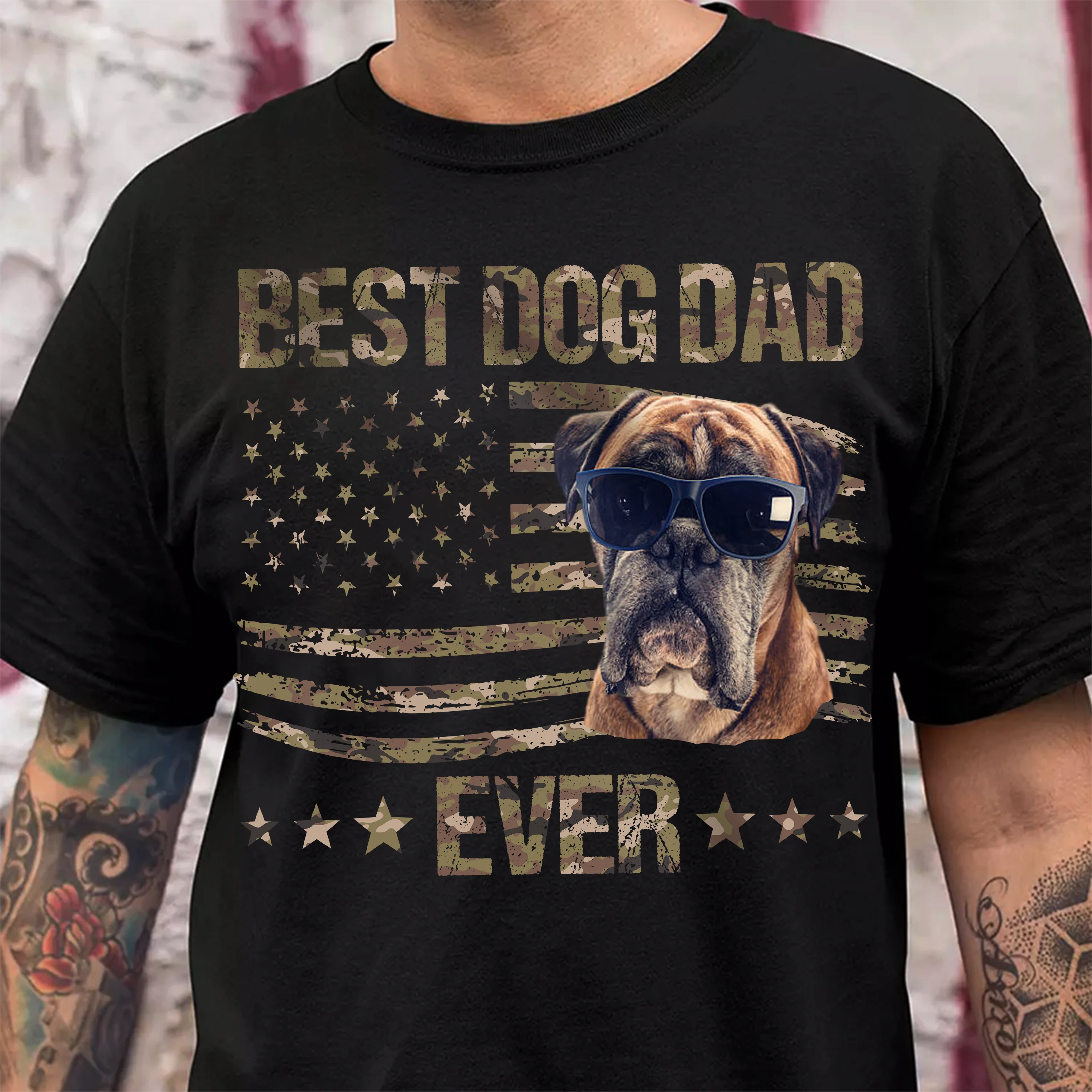 Custom Dog Photo Best Dog Dad Ever Shirt TH10 892821 - Image 5