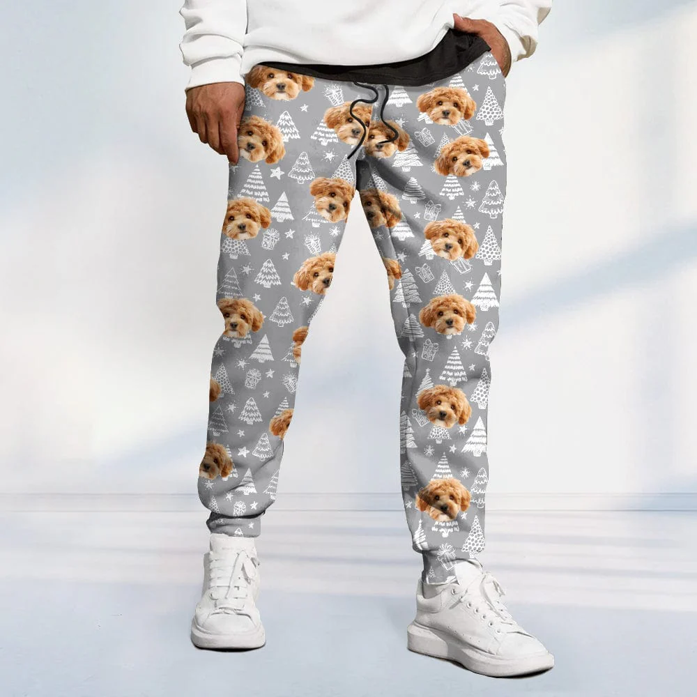 Custom Dog Photo Christmas Gift For Dog Lover Sweatpants TH10 892023 - Image 3