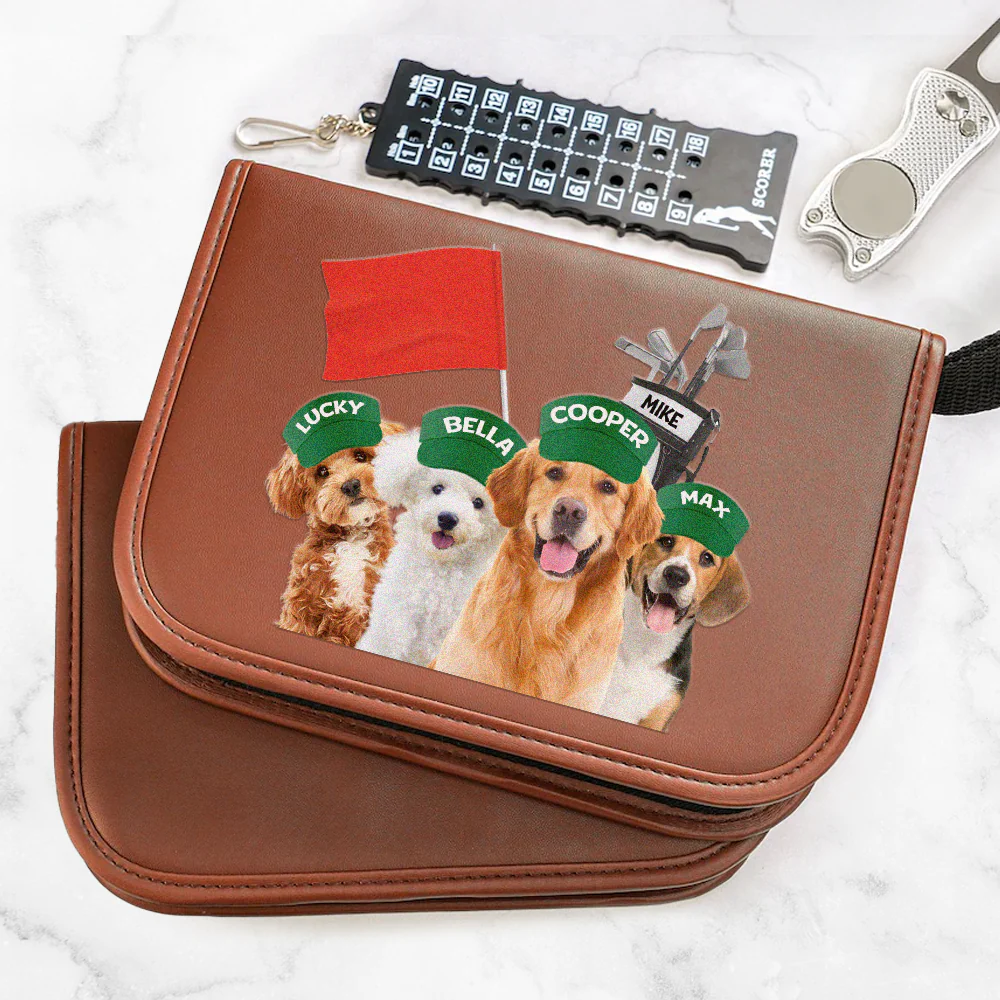 Custom Dog Photo Father's Day Gifts, Golf & Dog Lovers - Dog Dad Gifts - Personalized Golf Bag TH10 169819 - Image 5