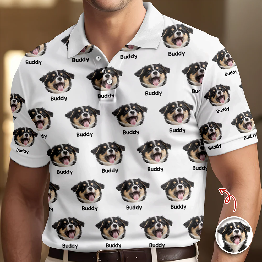 Custom  Dog Photo Polo Shirt For Dog Lover TH10 169561 - Image 3