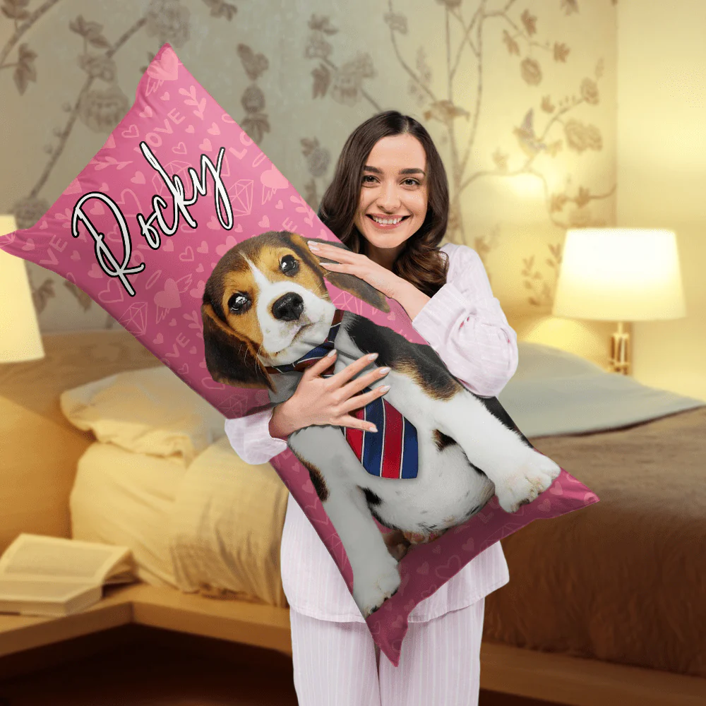 Custom Dog Photo Rectangle Pillow Case TA29 890401