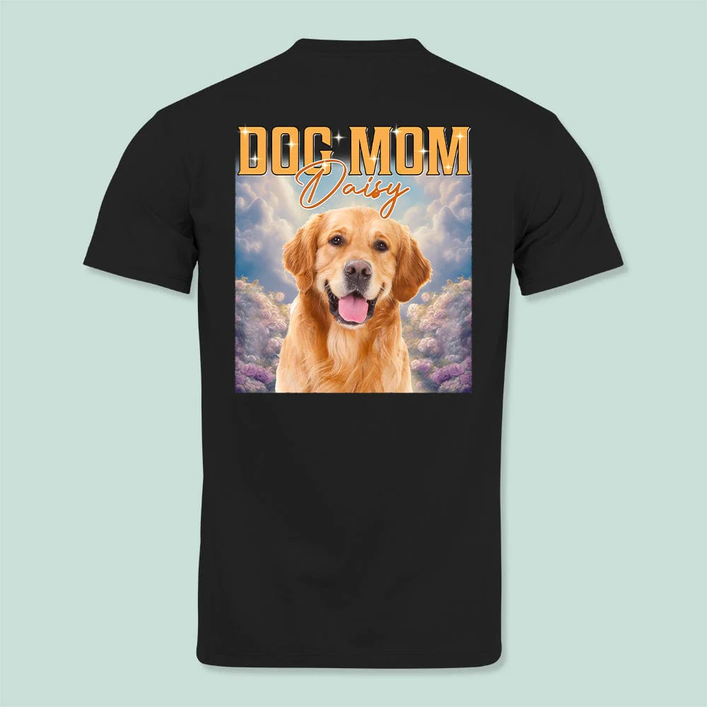 Custom Dog Photo Retro Style Back Shirt K228 889757