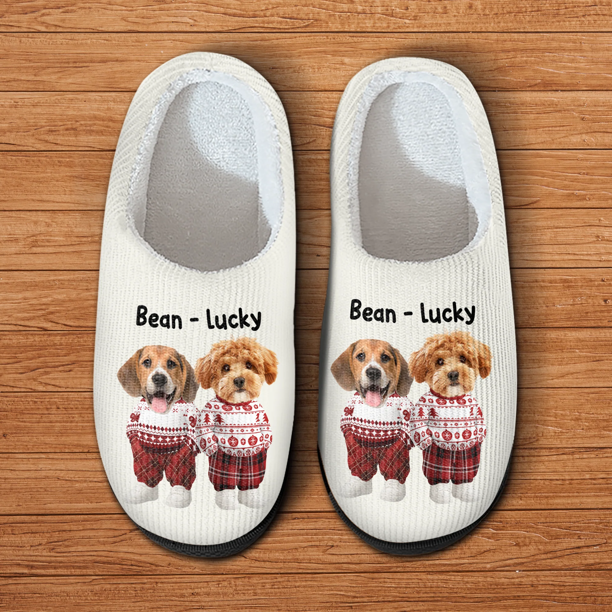 Custom Dog Photo Slippers Christmas Gift For Dog Lovers TH10 896773 - Image 5