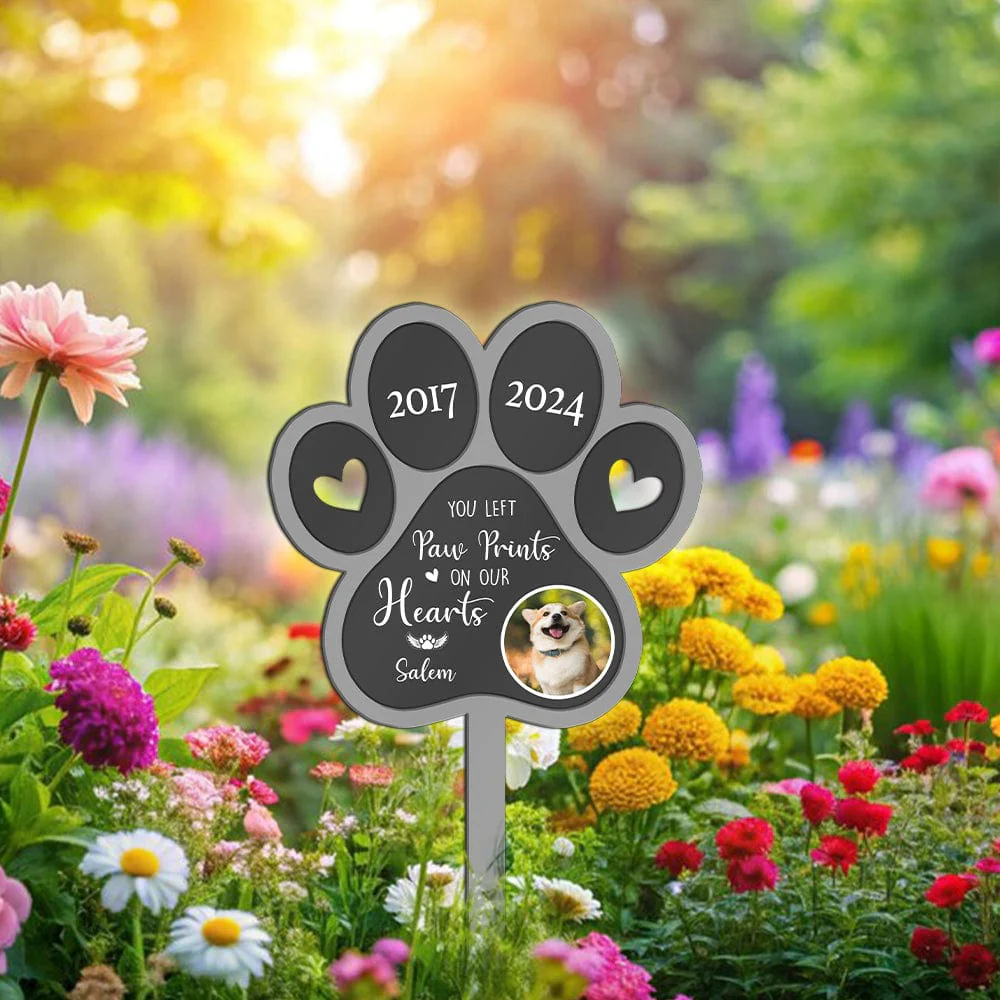 Custom Dog Photo You Were My Favorite Hello Memorial Garden Stake TH10 891601 - Image 3