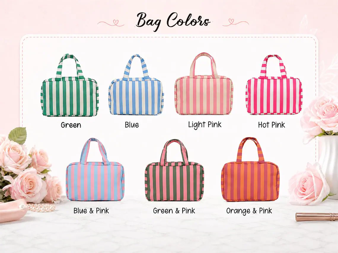 Custom Expandable Toiletry Bag, Personalized Hanging Travel Makeup Bag TH10 170301 - Image 2