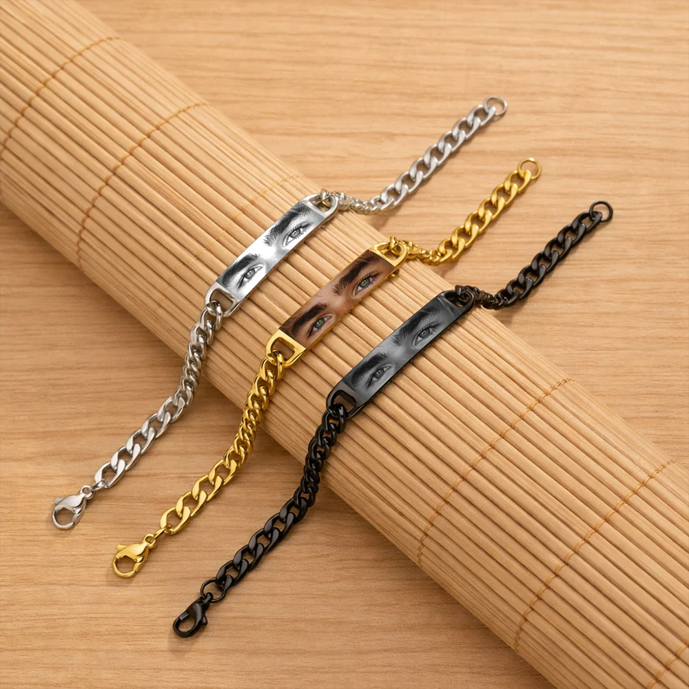 Custom Eyes Photo Bracelet For Couple TH10 898473 - Image 6