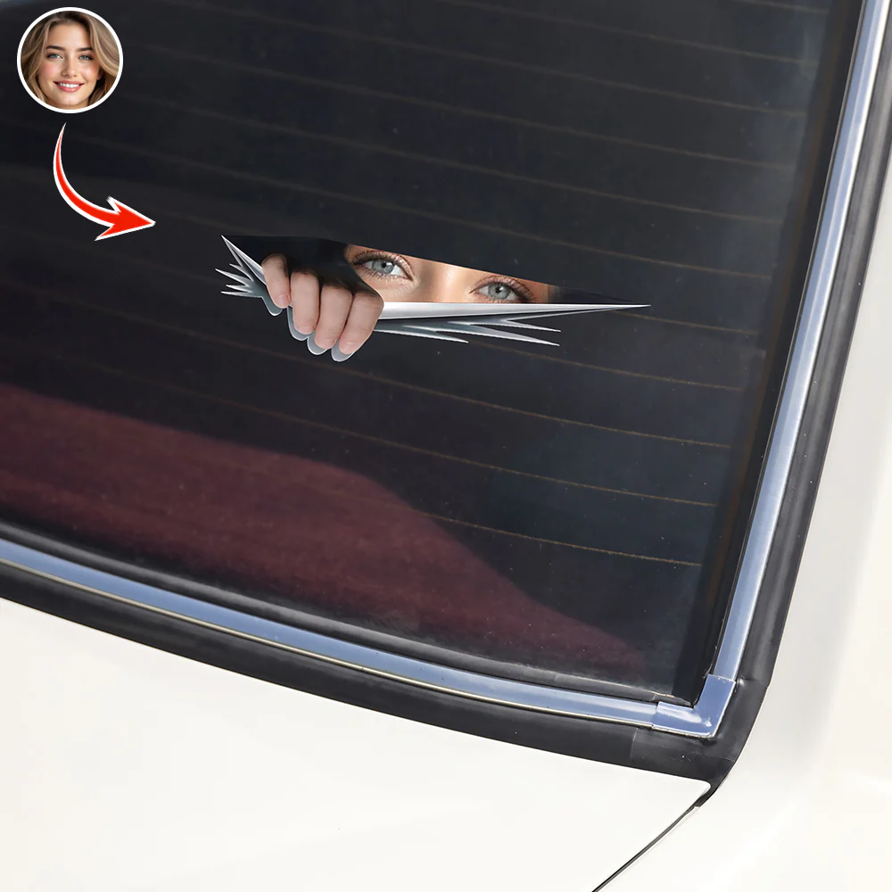 Custom Eyes Photo On Car Window Decal Sticker TH10 898515 - Image 3