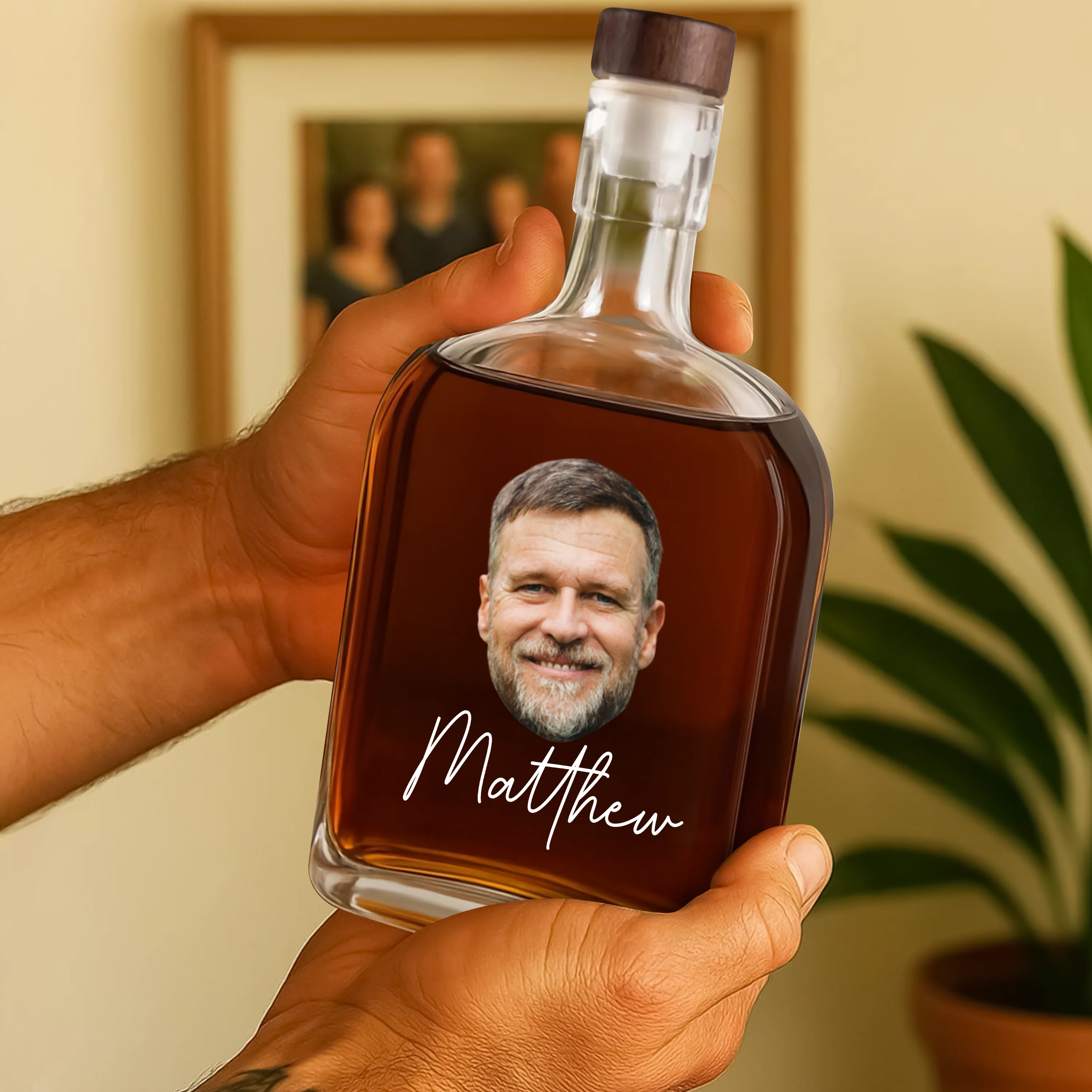 Custom Face Photo And Name On Whiskey Bottle TH10 894011 - Image 3