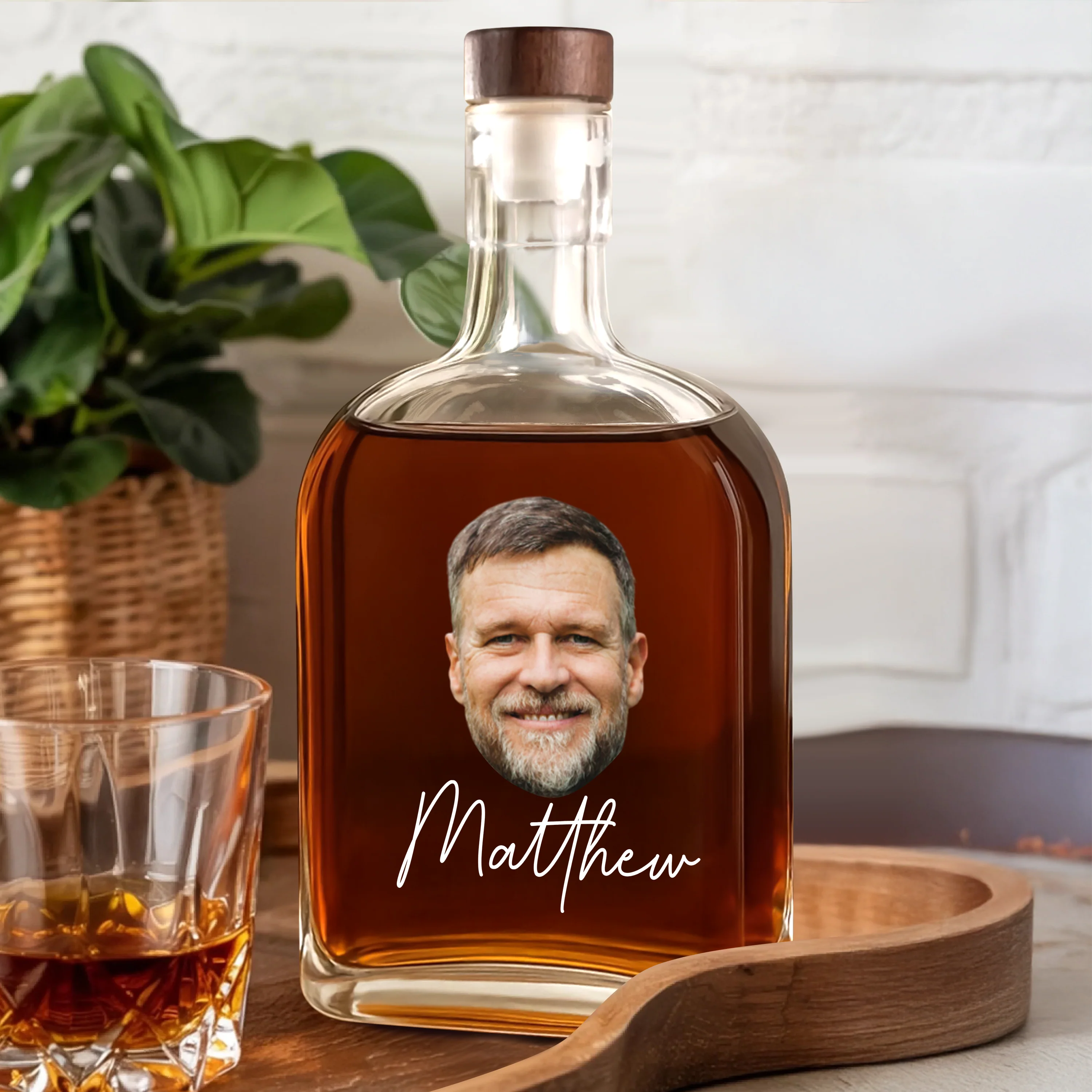 Custom Face Photo And Name On Whiskey Bottle TH10 894011 - Image 5