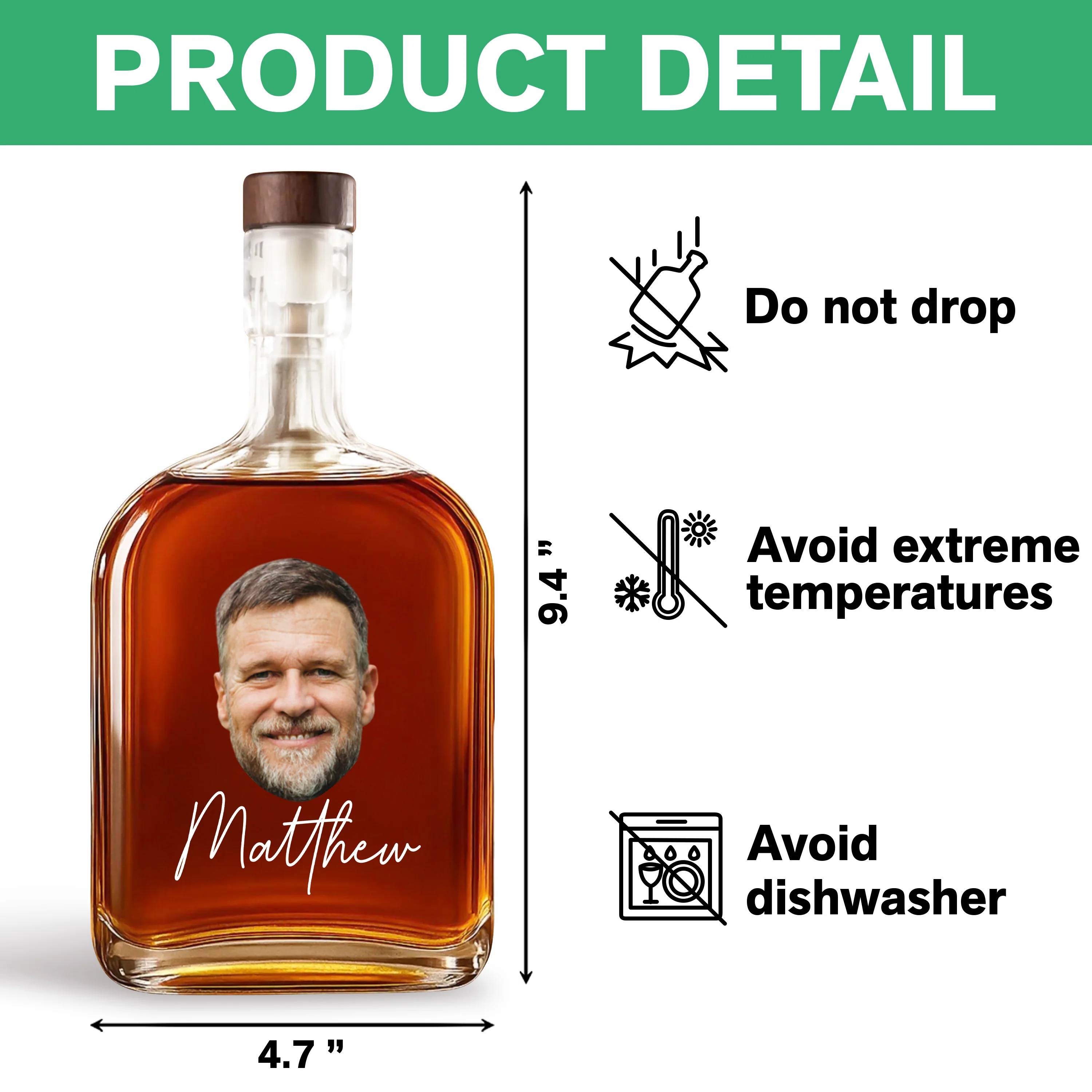 Custom Face Photo And Name On Whiskey Bottle TH10 894011 - Image 6