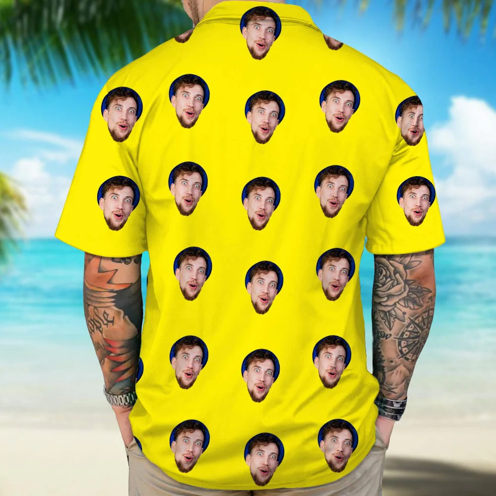 Custom Face Photo Multicolor Hawaii Shirt DM01 890829 - Image 2