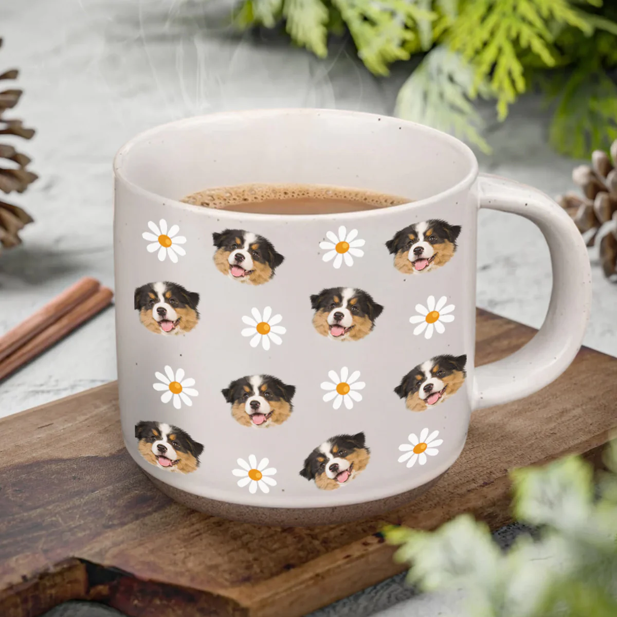 Custom Face Photo With Icon Dog Pottery Mug TH10 894259 - Image 4