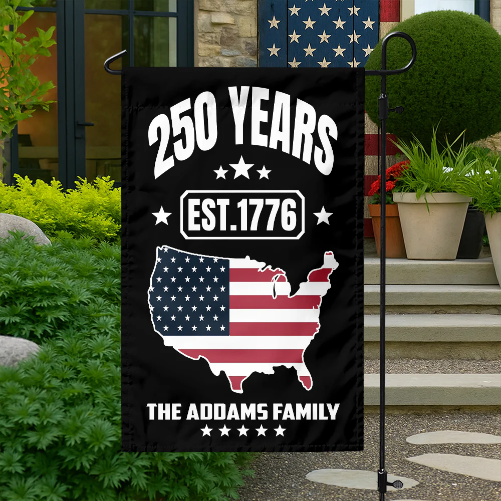 Custom Family Name 250 Years Est 1776 Garden Flag TH10 896671 - Image 5