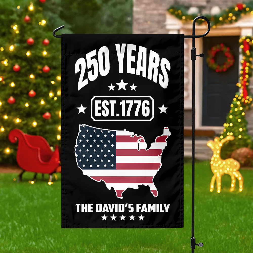 Custom Family Name 250 Years Est 1776 Garden Flag TH10 896671 - Image 7