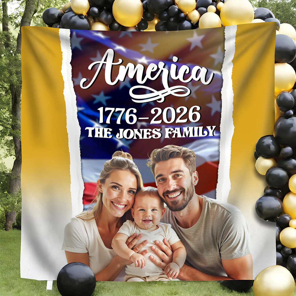 Custom Family Name America 1776 - 2026 Backdrop TH10 896571 - Image 3