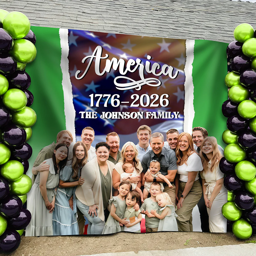 Custom Family Name America 1776 - 2026 Backdrop TH10 896571 - Image 4