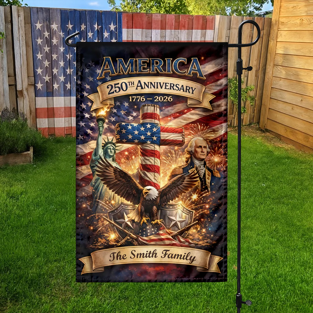 Custom Family Name America 250th Anniversary Garden Flag TH10 898823 - Image 6