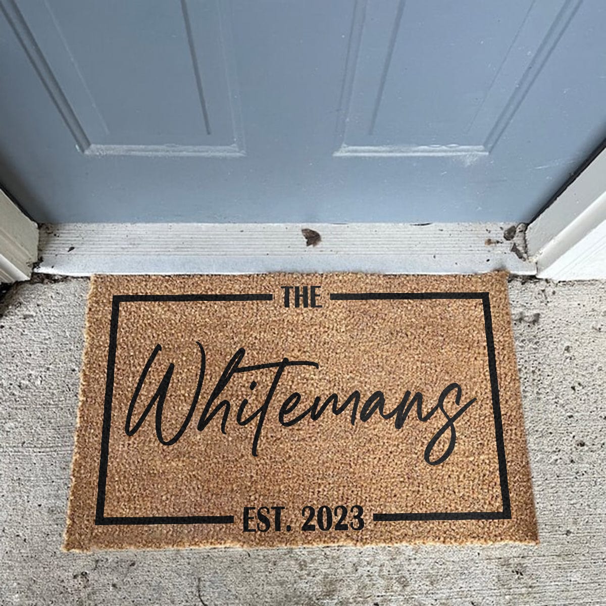 Custom Family Name Coir Doormat Personalized Gift K228 889975 - Image 3