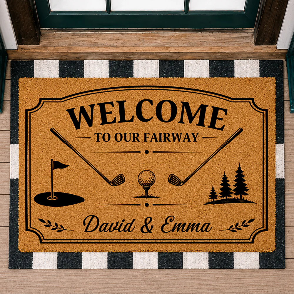 Custom Family Name Welcome To Our Fairway Doormat For Golf Lover TH10 169857 - Image 2