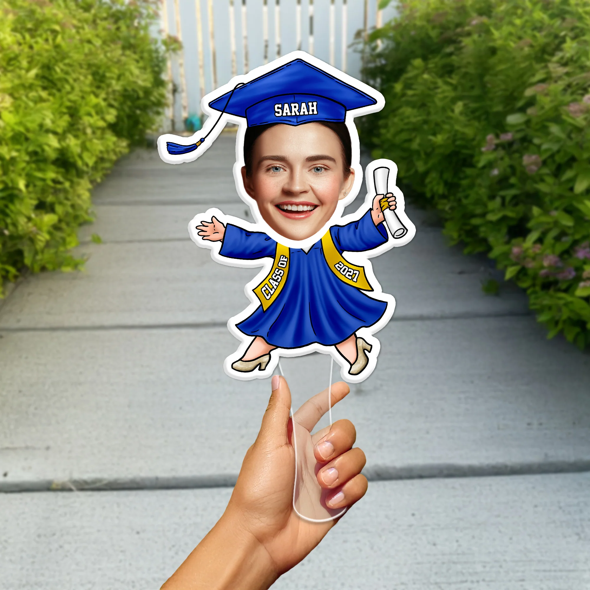Custom Funny Face Photo Class of 2026 Graduation Face Fan TH10 892499 - Image 11