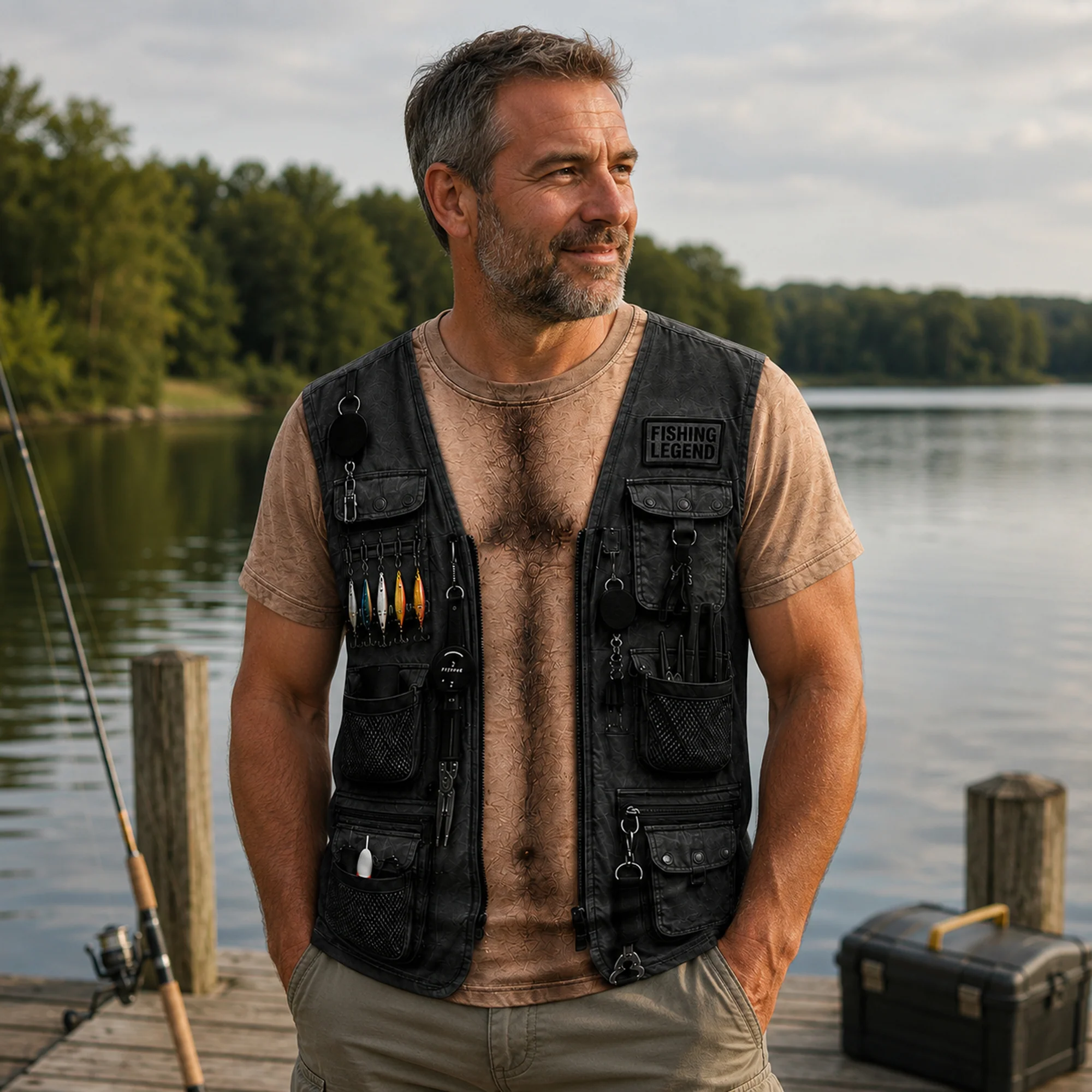 Custom Funny T-shirt - Personalized Birthday Fishing Gifts For Men, Fisherman TH10 170401 - Image 5