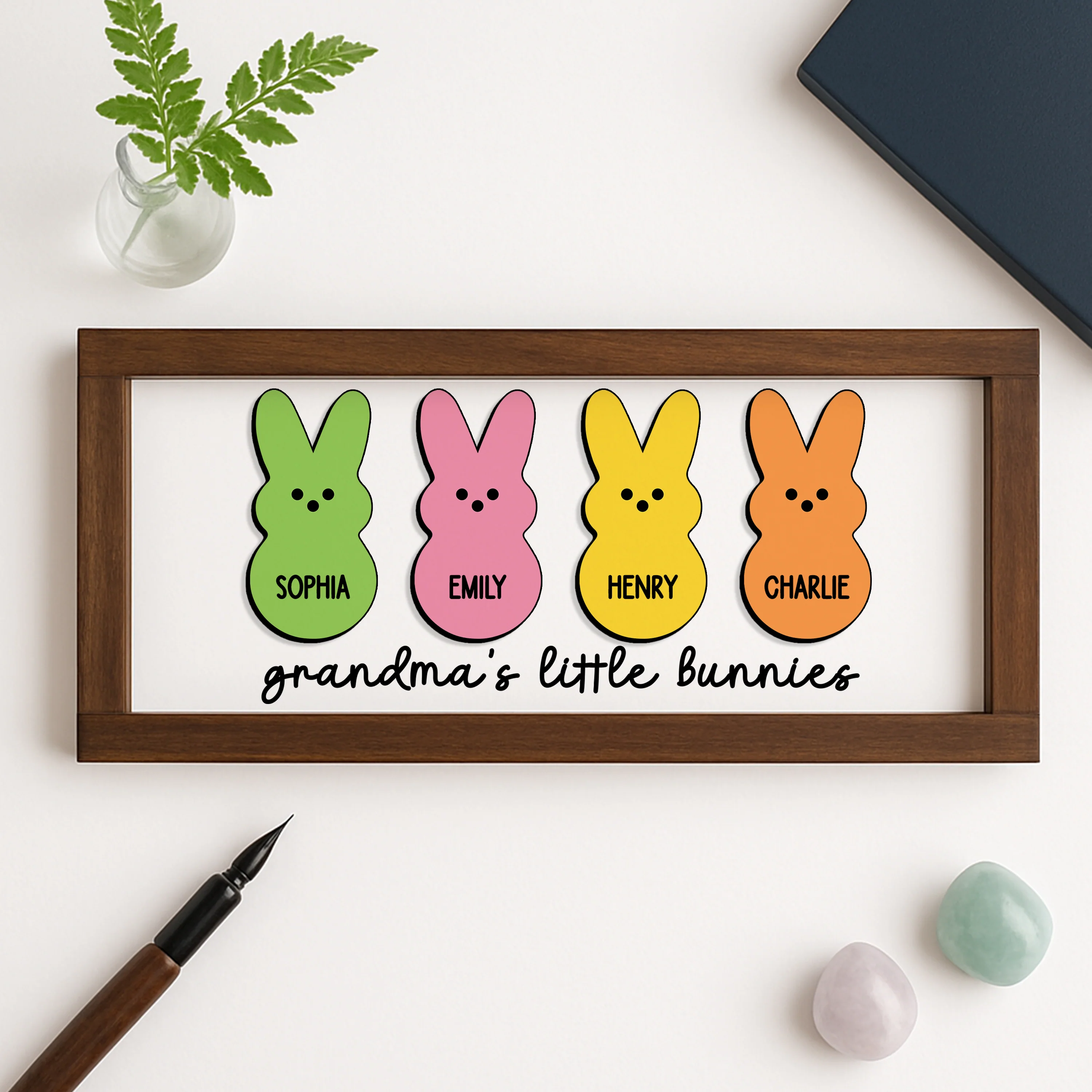 Custom Grandma's Little Bunnies Frame TH10 898999 - Image 3