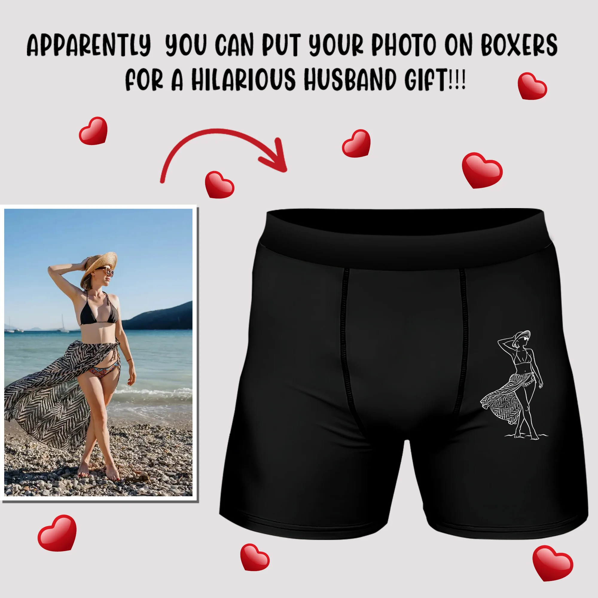 Custom Hot Girlfriend Photo Boxer Valentine's Gift TH10 898209 - Image 6