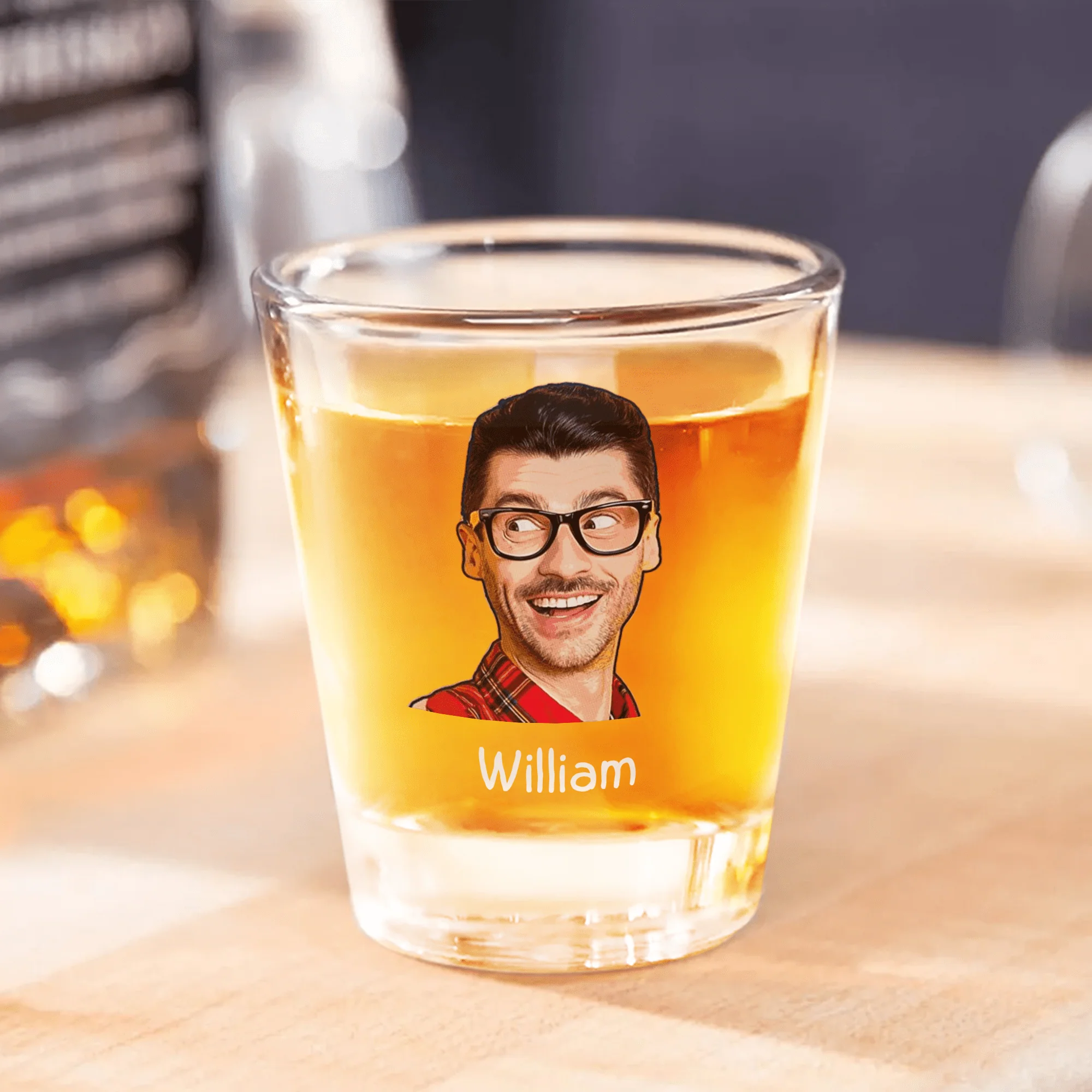 Custom Human Photo For Family Print Shot Glass TH10 892197