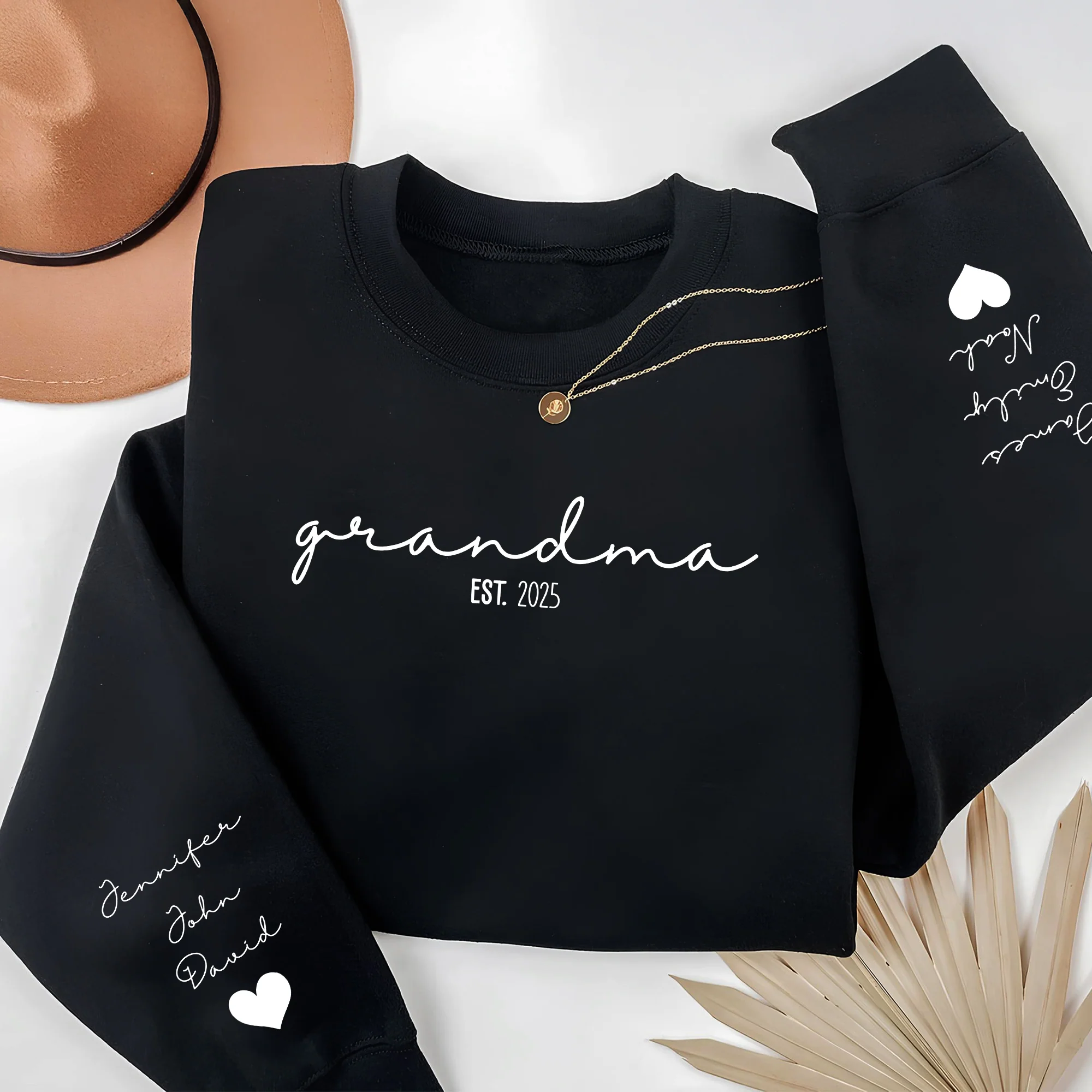Custom Kid Name Mama Grandma Since Sleeve Printed Sweatshirt TH10 169477 - Image 5