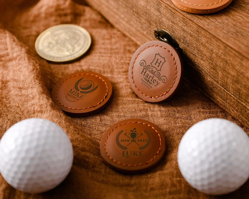 Custom Leather Golf Ball Markers-with custom,perfect for a personalized gift for your father,husband or brother TH10 898203 - Image 5