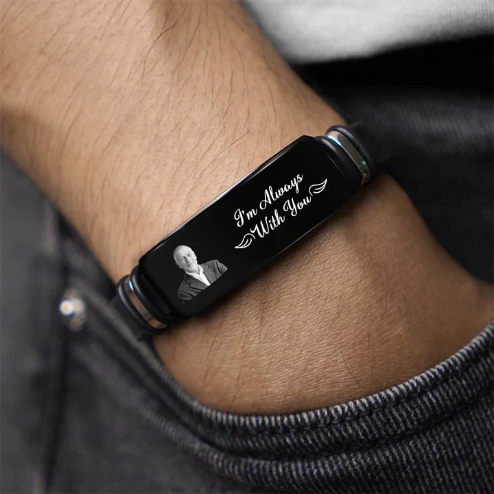 Custom Memorial Bracelets with Photo - I'M Always With You TH10 170029 - Image 2