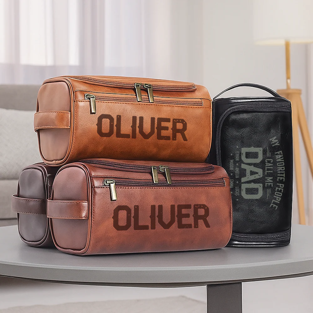 Custom My Favorite People Call Me Toiletry Bag With 2 Zip For Dad TH10 894921 - Image 2
