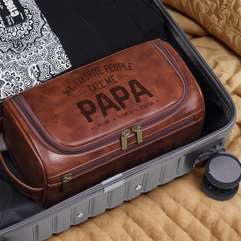 Custom My Favorite People Call Me Toiletry Bag With 2 Zip For Dad TH10 894921 - Image 3