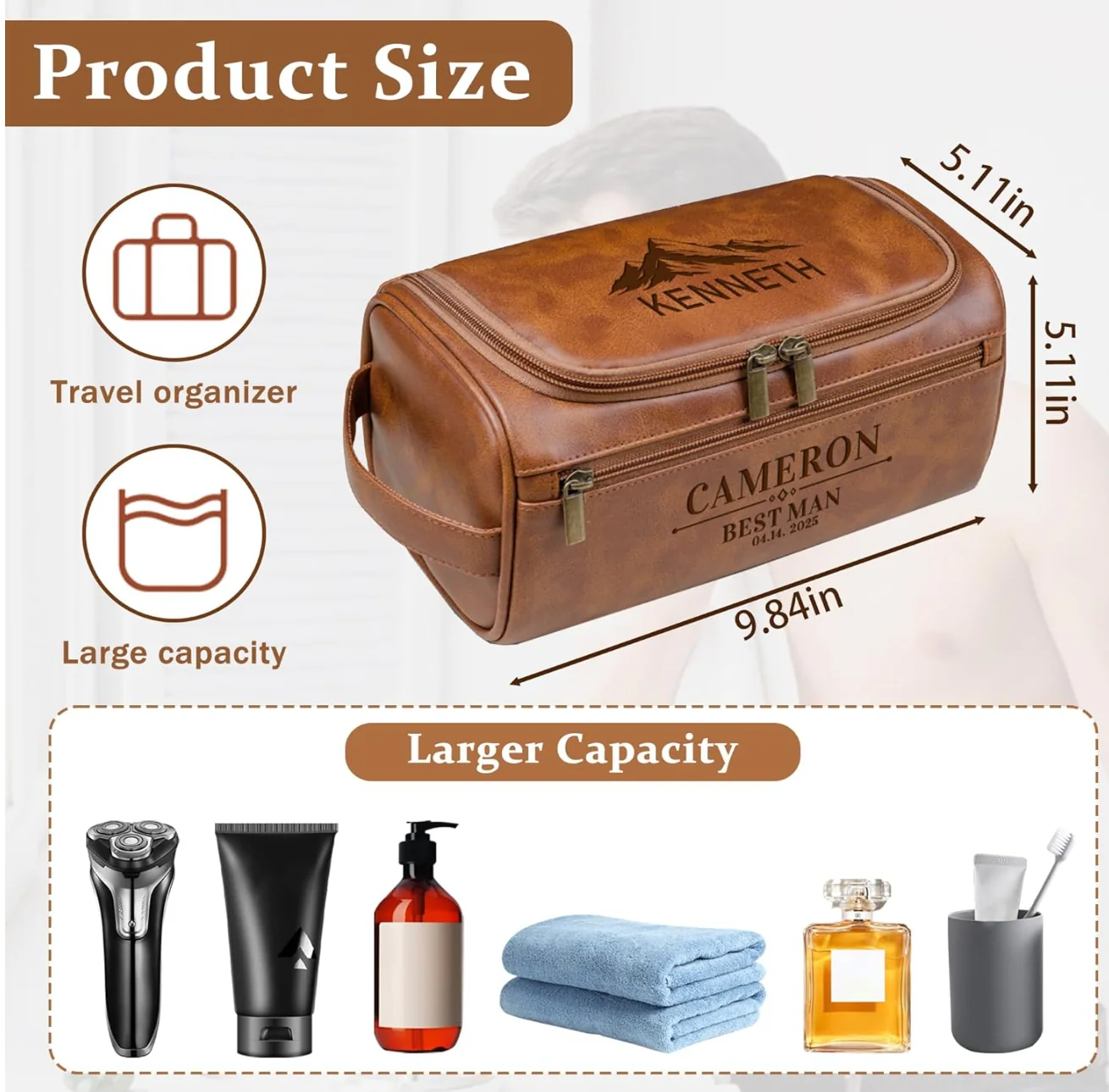 Custom My Favorite People Call Me Toiletry Bag With 2 Zip For Dad TH10 894921 - Image 7