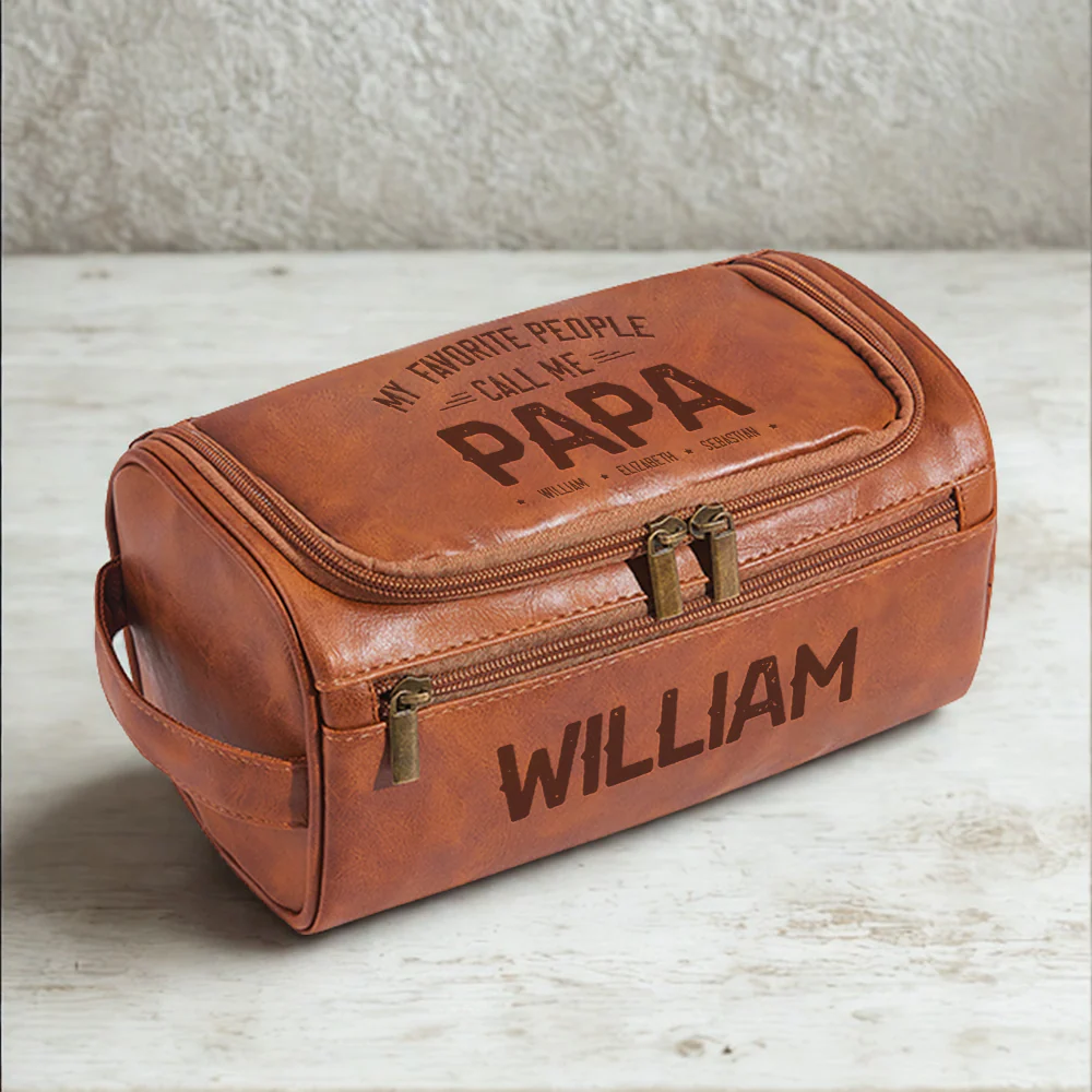 Custom My Favorite People Call Me Toiletry Bag With 2 Zip For Dad TH10 894921 - Image 9