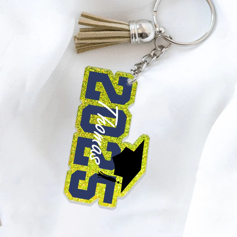 Custom Name 2025 Graduation Keychain TH10 892351 - Image 4